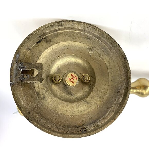 Brass Wall Mount Sconce Candle Holders 9" Set of 2 India Vintage - Picture 12 of 12